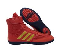 adidas Mens Combat Speed 5 Wrestling Shoe, Red/Gold/Navy, 11