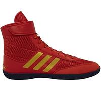 adidas Mens Combat Speed 5 Wrestling Shoe, Red/Gold/Navy, 8.5