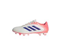 Adidas Men's Copa Pure 3 Club Firm Ground Multi Ground Shoes, Off White/Lucid Blue/Signal Coral, 7.5 Women/6.5 Men