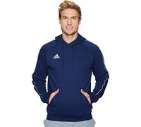 adidas Men's Core 18 Hoodie, Dark Blue/White, L
