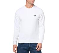 adidas Men's Core Crew Neck Sweatshirt, White/White, Large