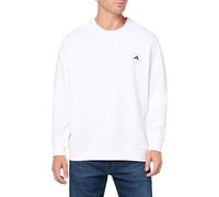 adidas Men's Core Crew Neck Sweatshirt, White, XXL