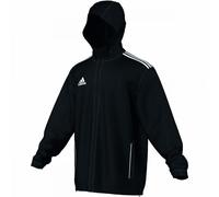 adidas Men's Core11 Rain Jacket - Black/White, 3
