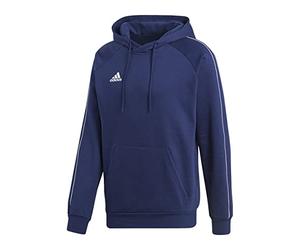 adidas Men's Core18 Hoody HOODED SWEAT, Dkblue/White, S UK