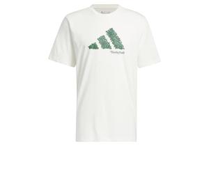 adidas Men's Court Therapy Graphic Tee, Off White, L