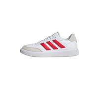 adidas Men's Courtblock Shoes, Cloud White/Pure Ruby/Off White, 8 UK