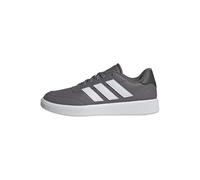 adidas Men's Courtblock Shoes, Trace Grey/FTWR White/Shadow Olive, 5 UK