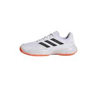 adidas Men's CourtJam Control 3 Clay Tennis Shoes, FTWR White/core Black/Lucid Orange, 15 UK