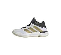 adidas Men's Courtstabil Indoor Performance Shoes, FTWR White/Gold met./core Black, 9.5 UK