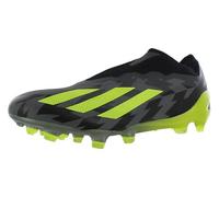 adidas Men's Crazyfast .1 Laceless Fg Soccer Cleats, Core Black/Team Solar Yellow/Grey Five-black, 9.5 Women/8.5 Men