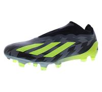 adidas Men's Crazyfast .1 Laceless Fg Soccer Cleats, Core Black/Team Solar Yellow/Grey Five-black, 9 Women/8 Men