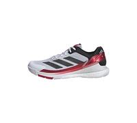 adidas Men's Crazyquick Boost Padel Shoes, Cloud White/Core Black/Lucid Red, 5 UK