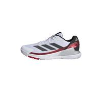 adidas Men's Crazyquick Lightstrike Padel Shoes, Cloud White/Core Black/Lucid Red, 5.5 UK