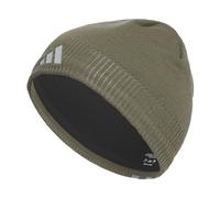 adidas Mens Creator Beanie, Standard Fit Acrylic Knit Skull Cap/Hat for Winter, Olive Strata Green/Grey/Silver Metallic, One size
