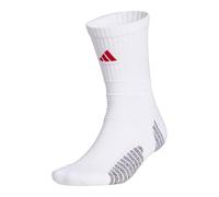 adidas Men's Crew Socks, white/team colleg red, 6.5-8