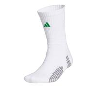 adidas Men's Crew Socks, white/team green, 4.5-6