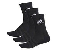 adidas Men's CUSH CRW 3PP Socks,Black/White, XL