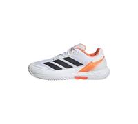 adidas Men's Defiant Speed 2 Tennis Shoes, FTWR White/core Black/Lucid Orange, 9.5 UK