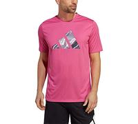 adidas Men's Designed for Movement HIIT Training Tee, preloved Fuchsia/Black, M