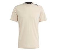 adidas MEN'S DESIGNED FOR TRAINING WORKOUT T-SHIRT TEE TOP BEIGE GYM FITNESS NEW