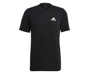 Adidas Mens Designed To Move Feelready Aeroready Sport T-Shirt - Black - S - Black