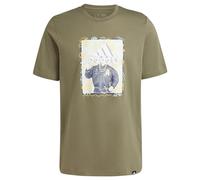 adidas Men's Doodle Graphic Tee, Olive strata, L