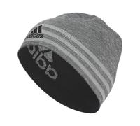 adidas Men's Eclipse Reversible Beanie, Grey Six-Grey Marl/Onix Grey/Black F23, One Size