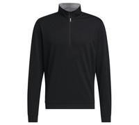 (S, Black) Adidas Mens Elevated Quarter Zip Sweatshirt