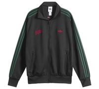 Adidas Men's Embroidered Firebird Track Top Black/Collegiate Green