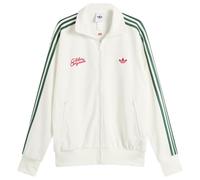Adidas Men's Embroidered Firebird Track Top Off White/Collegiate Green