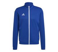 adidas Mens Ent22 Solid Patterned Full Zipper Ribbed Cuff Track Jacket in Royal Blue - Size Small