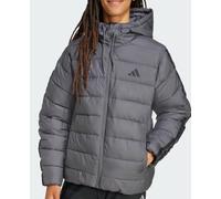 adidas Mens Essential Climawarm Jacket Grey Five M 2XL Hooded 3 Stripes JX7772