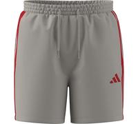 adidas Men's Essential Three Stripes Chelsea Base Short, Wonder Alumina/Pure Ruby, S