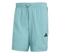 adidas Men's Essential Three Stripes Chelsea Short, Powder Teal/Black, 3XL