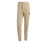 adidas Men's Essential Three Stripes Fleece Pant, Warm Sandstone/Black, M
