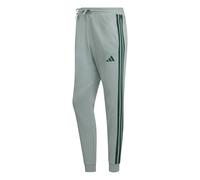 adidas Men's Essential Three Stripes Fleece Pant, Wonder Sage/Collegiate Green, 3XL