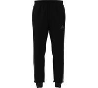 adidas Men's Essential Three Stripes Fleece Pant, Black/Carbon, XS