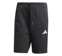 adidas Men's Essential Three Stripes Fleece Short, Black/White, M