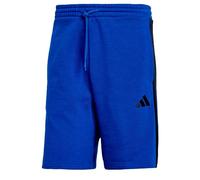 adidas Men's Essential Three Stripes Fleece Short, Team Royal Blue/Black, L