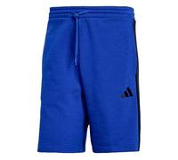 adidas Men's Essential Three Stripes Fleece Short, Team Royal Blue/Black, XL