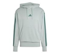 adidas Men's ESSENTIAL THREE STRIPES FRENCH TERRY HOODIE, Wonder Sage/collegiate green, S