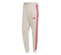 adidas Men's Essential Three Stripes French Terry Pant, Wonder Alumina/Pure Ruby, S