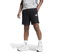 adidas Men's Essential Three Stripes French Terry Short, Black/White, 3XL