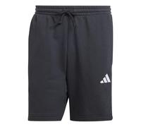 adidas Men's Essential Three Stripes French Terry Short, Black/White, XS