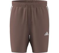 adidas Men's Essential Three Stripes French Terry Short, Warm Clay/White, L