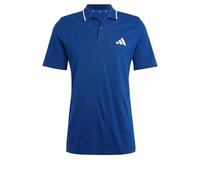 adidas Men's Essential Three Stripes Pique Polo Shirt, Dark Blue/White, XXL