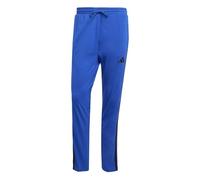 adidas Men's Essential Three Stripes Single Jersey Pant, Team Royal Blue/Black, XL