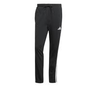 adidas Men's Essential Three Stripes Single Jersey Pants, Black/White, XS