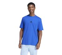 adidas Men's Essential Three Stripes Single Jersey Shirt, Team Royal Blue/Black, M