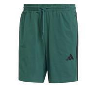 adidas Men's Essential Three Stripes Single Jersey Short 7In Shorts, Collegiate Green/Black, L